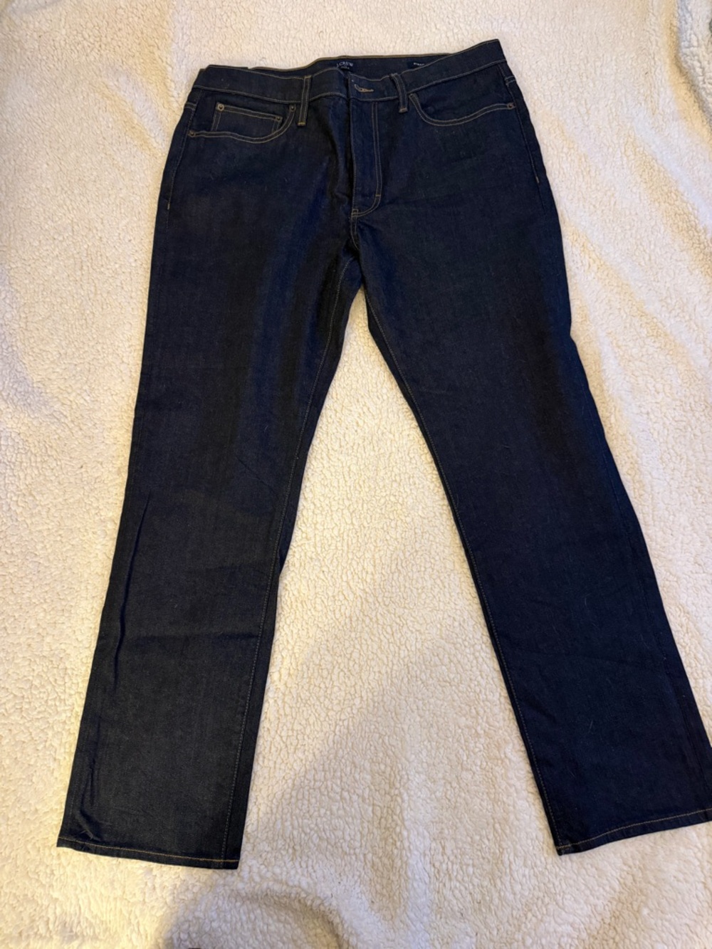 J. Crew Men's Straight Jeans in Dark Indigo